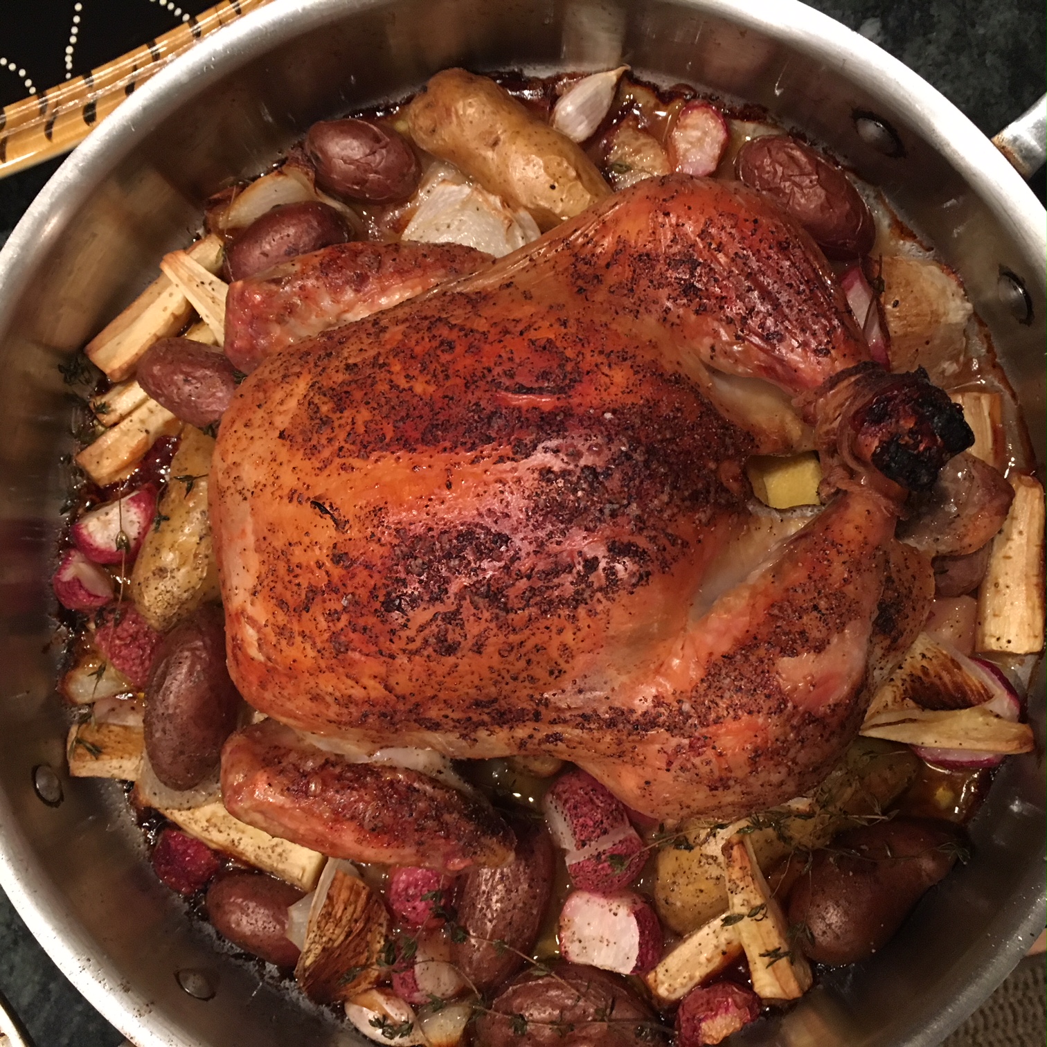 ROASTED CHICKEN IN PAN
